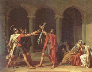 Jacques-Louis  David The Oath of the Horatii (mk05)
